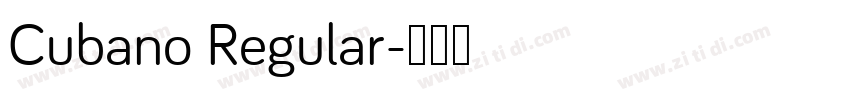Cubano Regular字体转换